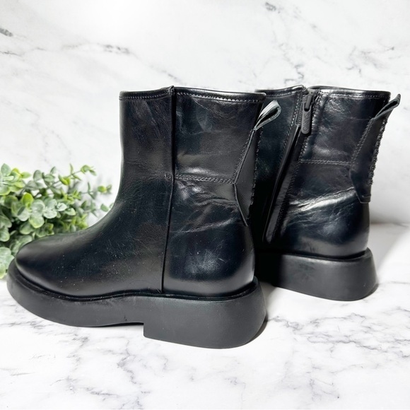 Franco Sarto Etna Leather Boot Size 6.5 Black - Picture 9 of 10